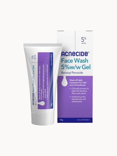 Acnecide Face Wash Spot Treatment with Benzoyl Peroxide 50g
