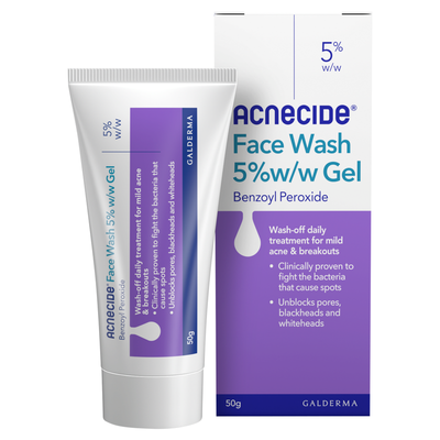 Acnecide Face Wash Spot Treatment with Benzoyl Peroxide 50g - Thumbnail 2
