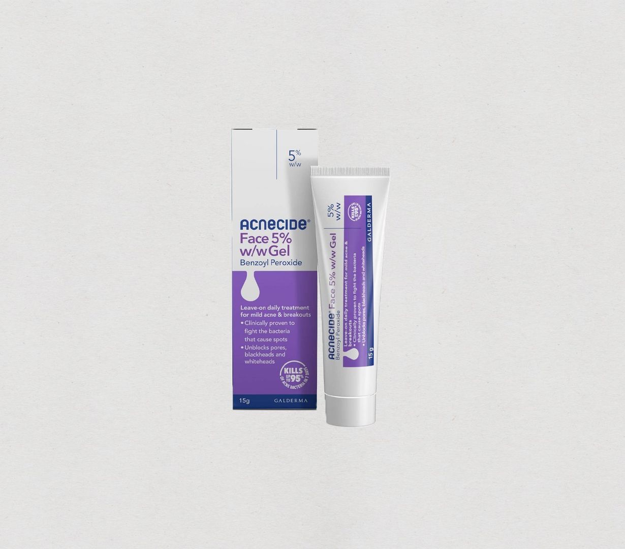 Acnecide Face Gel Spot Treatment with Benzoyl Peroxide 15g - Image 1