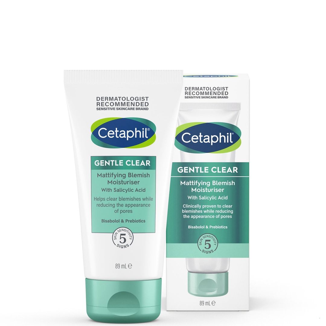 Cetaphil Gentle Clear Mattifying Blemish Face Cream with Salicylic Acid for Sensitive Skin 89ml - Image 1