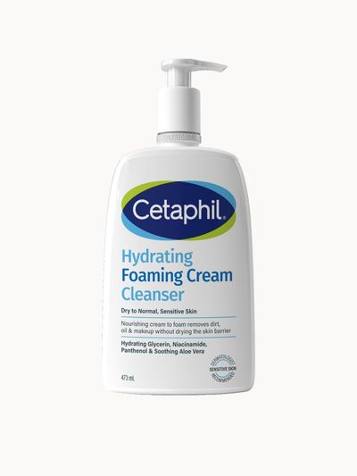 Cetaphil Hydrating Foaming Cream Cleanser 236ml | Size: 473ml