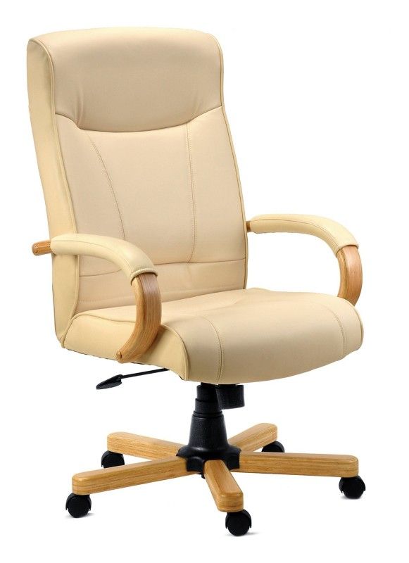 Teknik Office Knightsbridge Bonded Leather Faced Executive Office Chai - Image 1