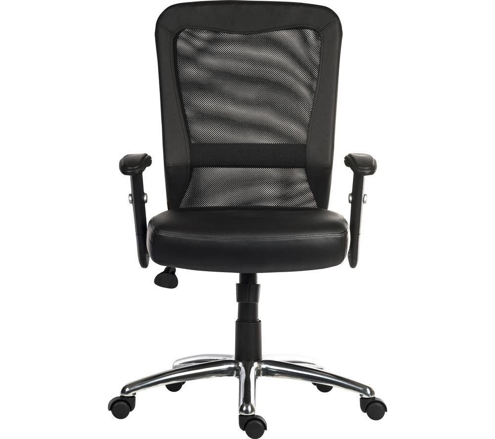 TEKNIK Breeze B580 Mesh & Bonded Leather Tilting Executive Chair - Black - Image 1