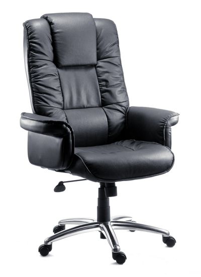 TEKNIK Lombard Bonded Leather Tilting Executive Chair - Black