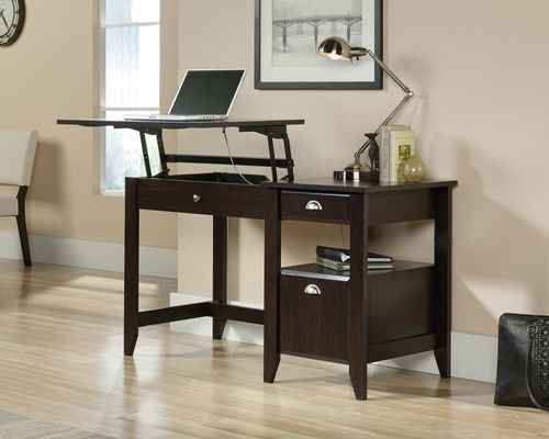 TEKNIK 5422378 Sit / Stand Desk - Jamocha Wood