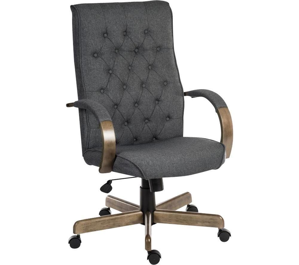 TEKNIK Warwick Fabric Tilting Executive Chair - Grey - Image 1