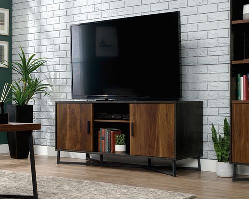 TEKNIK Canyon Lane 1371 mm TV Stand - Oak & Walnut Effect, Black,Brown