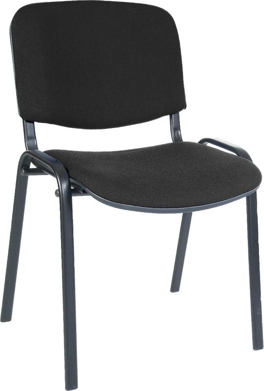 Teknik Office Conference Fabric Stackable Chair Black - 1500BLK DD - Image 1