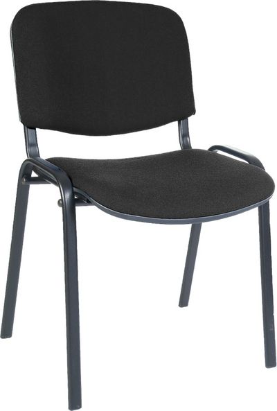 Teknik Office Conference Fabric Stackable Chair Black - 1500BLK DD