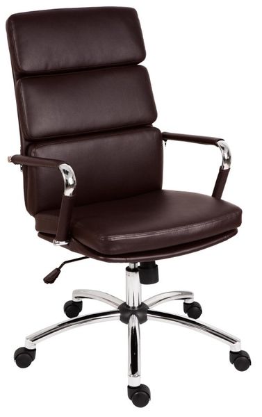 TEKNIK Deco 1097BN Faux-Leather Tilting Executive Chair - Brown