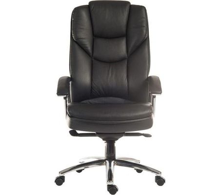 Teknik Office Skyline Italian Leather Faced Executive Office Chair Bla