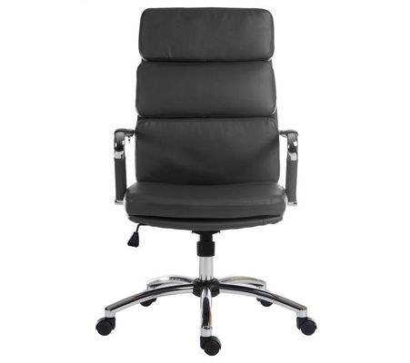 Teknik Office Deco Retro Style Faux Leather Executive Office Chair Bla
