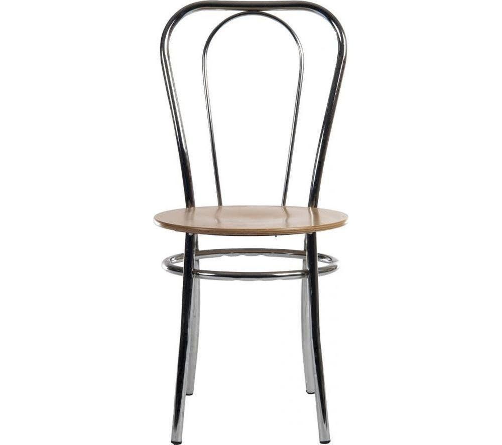 TEKNIK Bistro Deluxe Wooden Chair - Brown, Set of 4 - Image 1