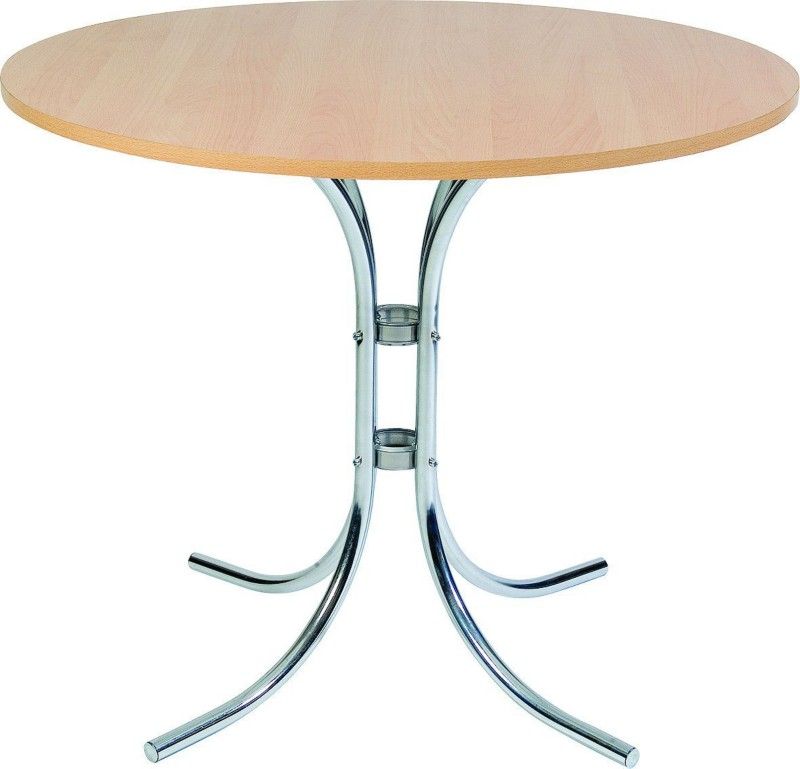 Teknik Office Bistro Round Table Light Wood - 6455 DD - Image 1