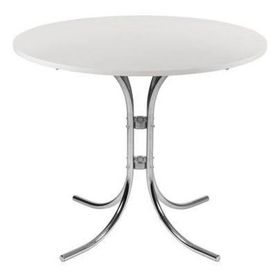 Teknik Office Bistro Round Table White - 6455WH DD