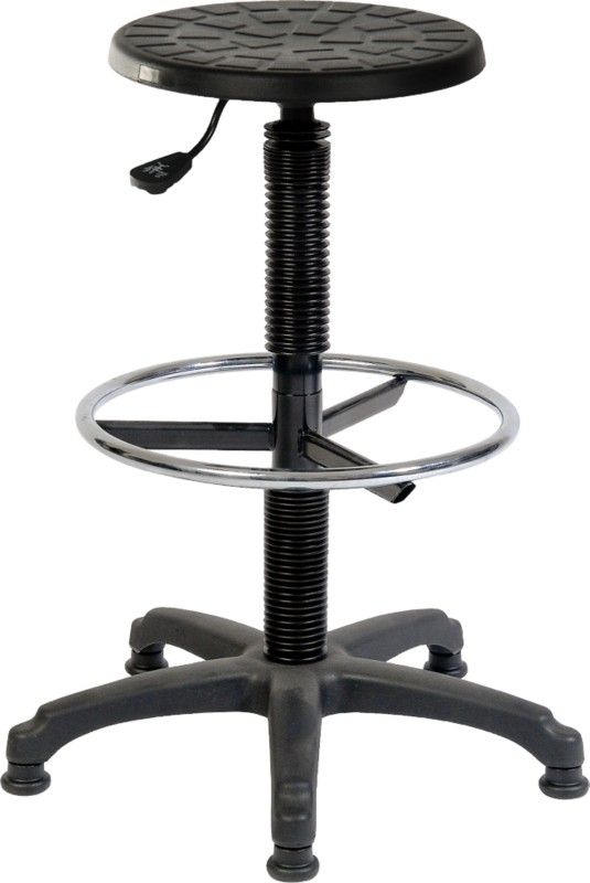 Teknik Office Polly Deluxe Draughter Polyurethane Stool Black - 1850/1 - Image 1