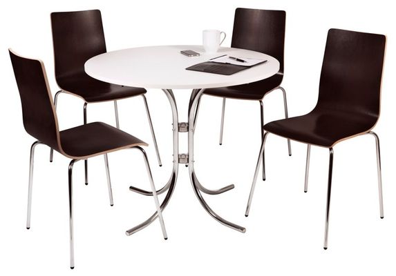 Teknik Office Loft Bistro Table and Chairs Set - 6907WE DD