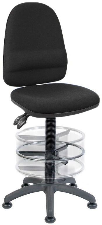 Teknik Office Ergo Twin Deluxe Draughter High Back Fabric Operator Off - Image 1