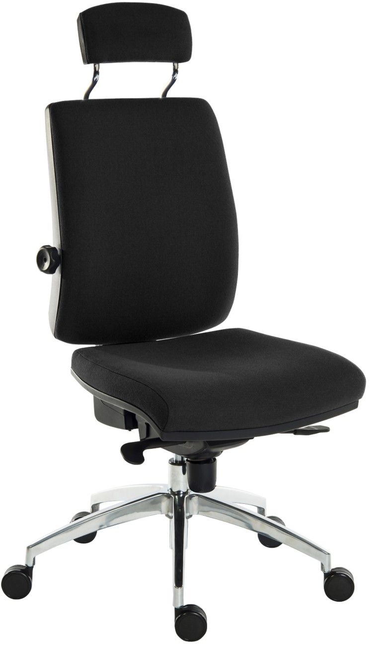 TEKNIK Ergo Plus Premier HR Fabric Operator Chair - Black - Image 1