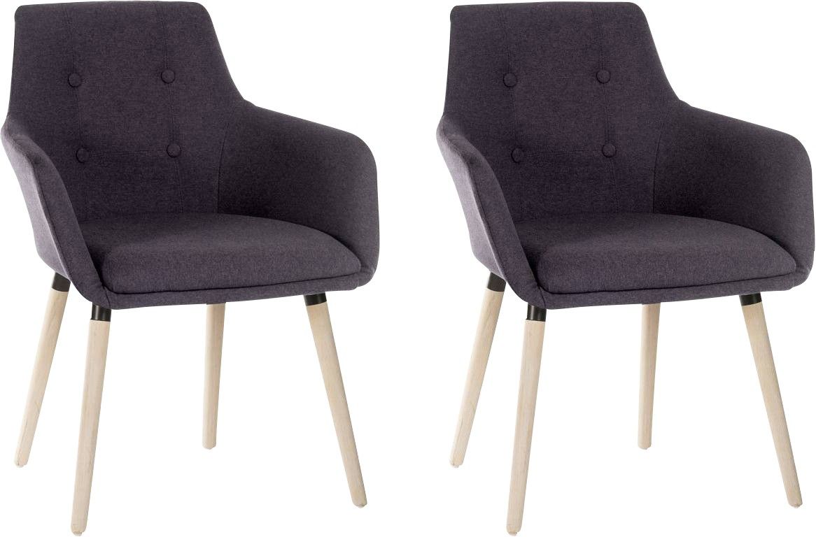 TEKNIK Four-Legged Fabric Reception Chair - Graphite - Image 1