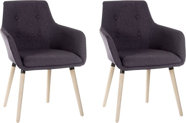 TEKNIK Four-Legged Fabric Reception Chair - Graphite