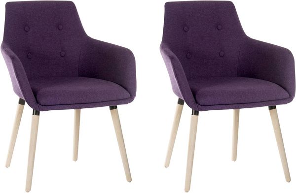 TEKNIK Four-legged Reception Chair - Plum