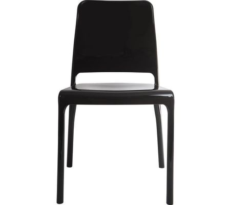TEKNIK Clarity Polycarbonate Chair - Black, Set of 4