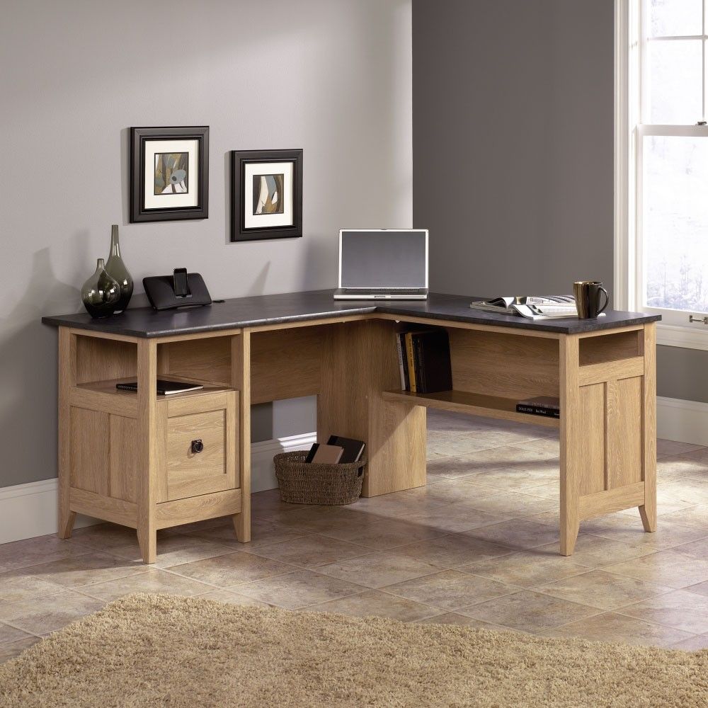 TEKNIK Home Study L-shaped Office Desk - Slate - Image 1