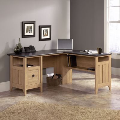 TEKNIK Home Study L-shaped Office Desk - Slate