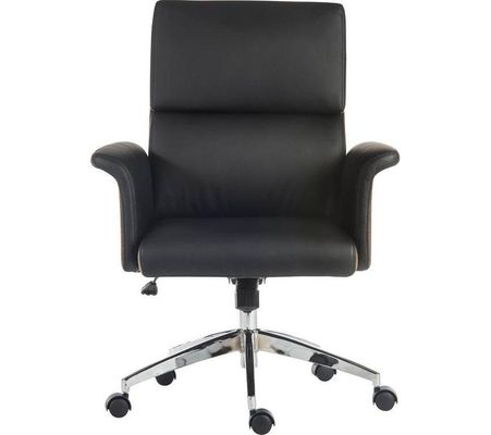 Elegance Medium-Back Office Chair - Black