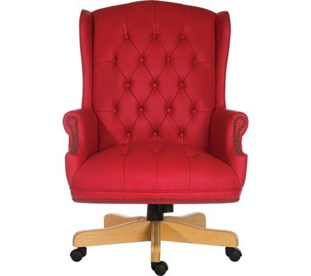 TEKNIK Chairman Rouge Bonded-leather Tilting Executive Chair - Red