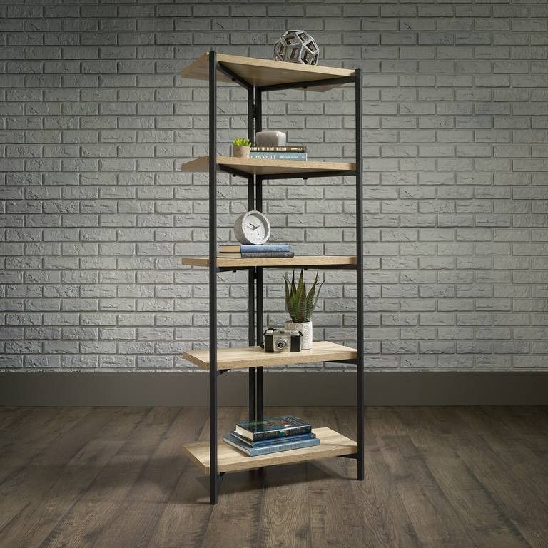 TEKNIK Industrial Chunky Bookcase - Black & Charter Oak - Image 1