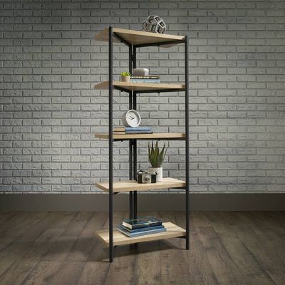 TEKNIK Industrial Chunky Bookcase - Black & Charter Oak