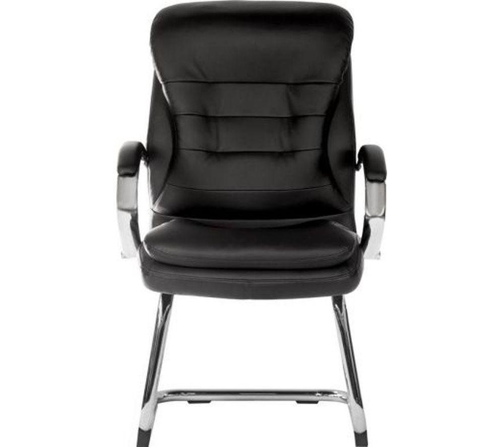 TEKNIK Goliath Light 6958 Bonded Leather Visitor Chair - Black - Image 1