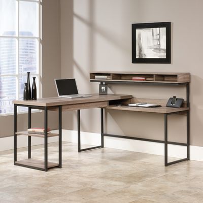TEKNIK Streamline L-shaped Desk - Salt Oak