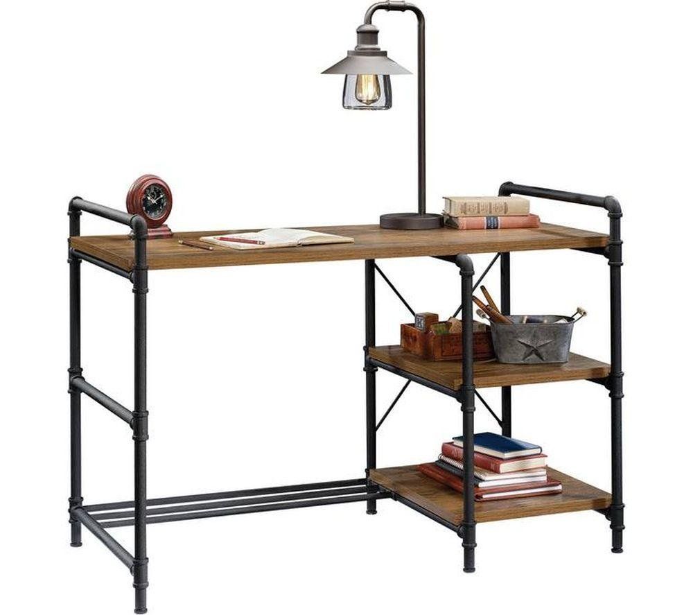 TEKNIK 5423505 Iron Foundry Desk - Checked Oak - Image 1