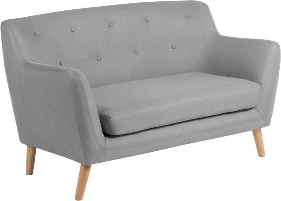 TEKNIK Skandi 2-Seater Fabric Sofa - Grey
