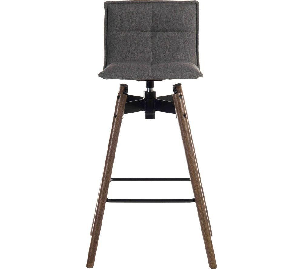 TEKNIK 6977GREY-DK Spin Bar Stool Chair - Grey - Image 1