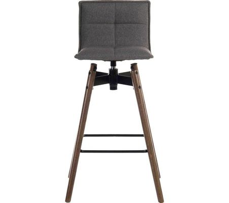 TEKNIK 6977GREY-DK Spin Bar Stool Chair - Grey