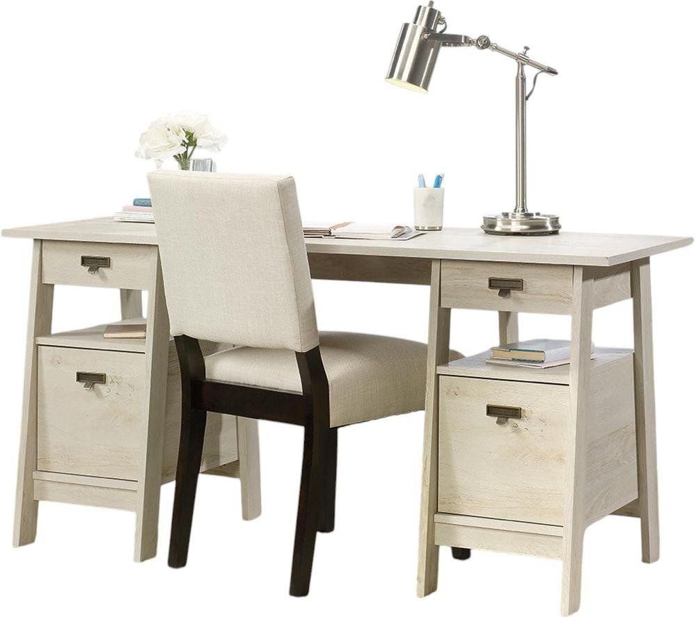 TEKNIK Executive Trestle Desk - Chalked Chestnut - Image 1