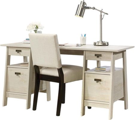 TEKNIK Executive Trestle Desk - Chalked Chestnut