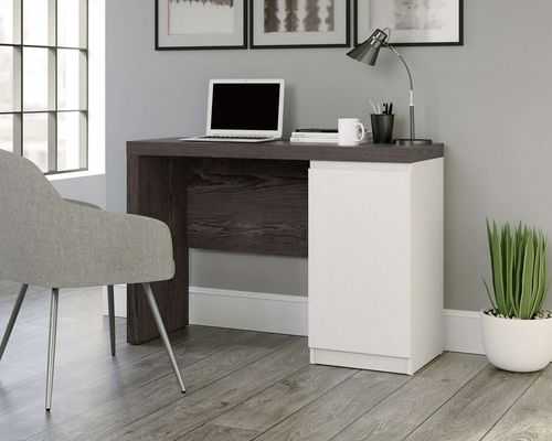 TEKNIK 5425833 Hudson Chunky Desk - Charcoal Ash