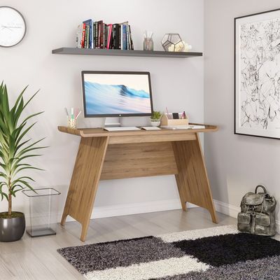 TEKNIK Towson 7700001 Trestle Desk - Beaufort Oak