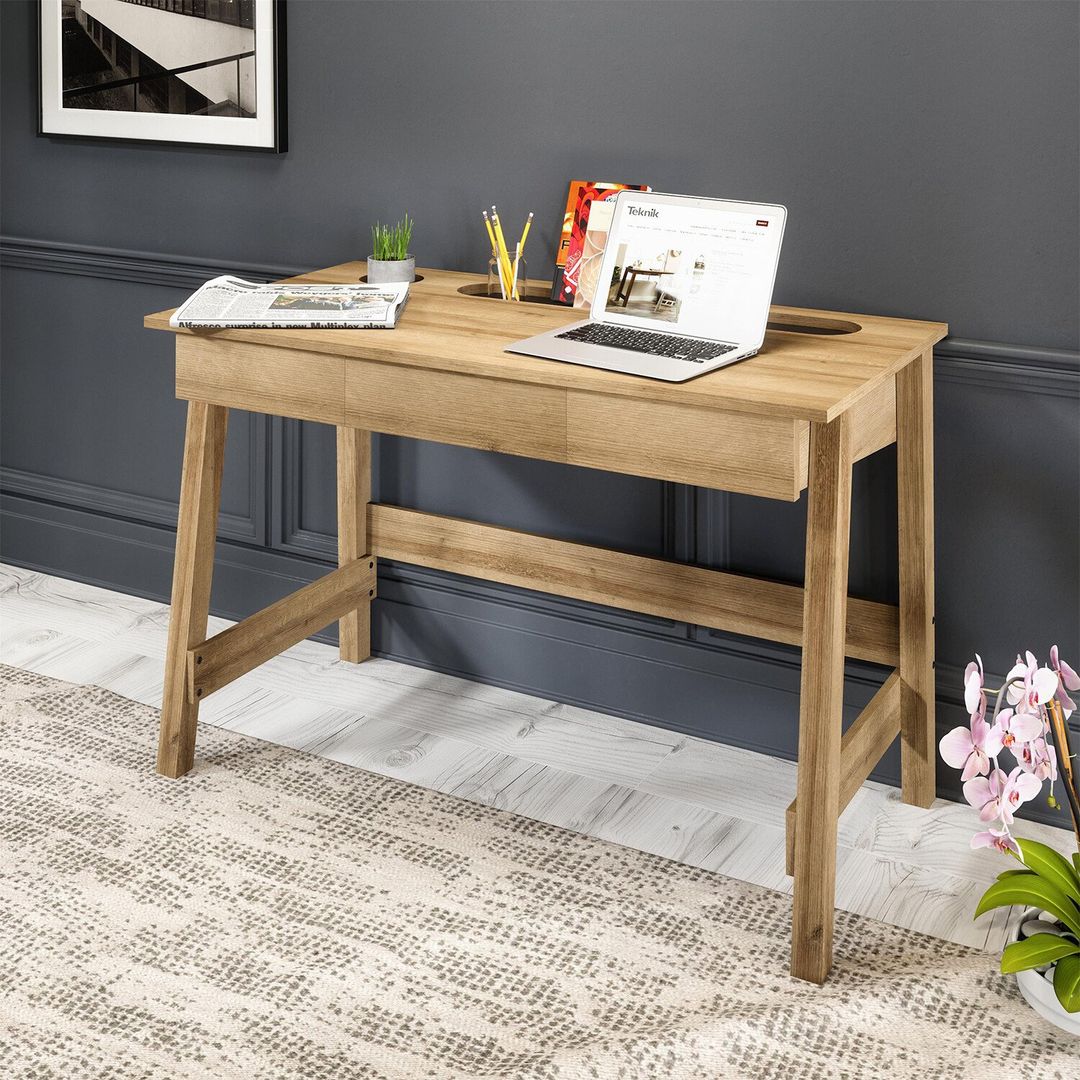 TEKNIK Ithaca 7700003 Desk - Riviera Oak - Image 1