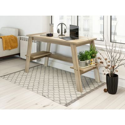 TEKNIK Baylor Trestle Desk - Sonoma Oak