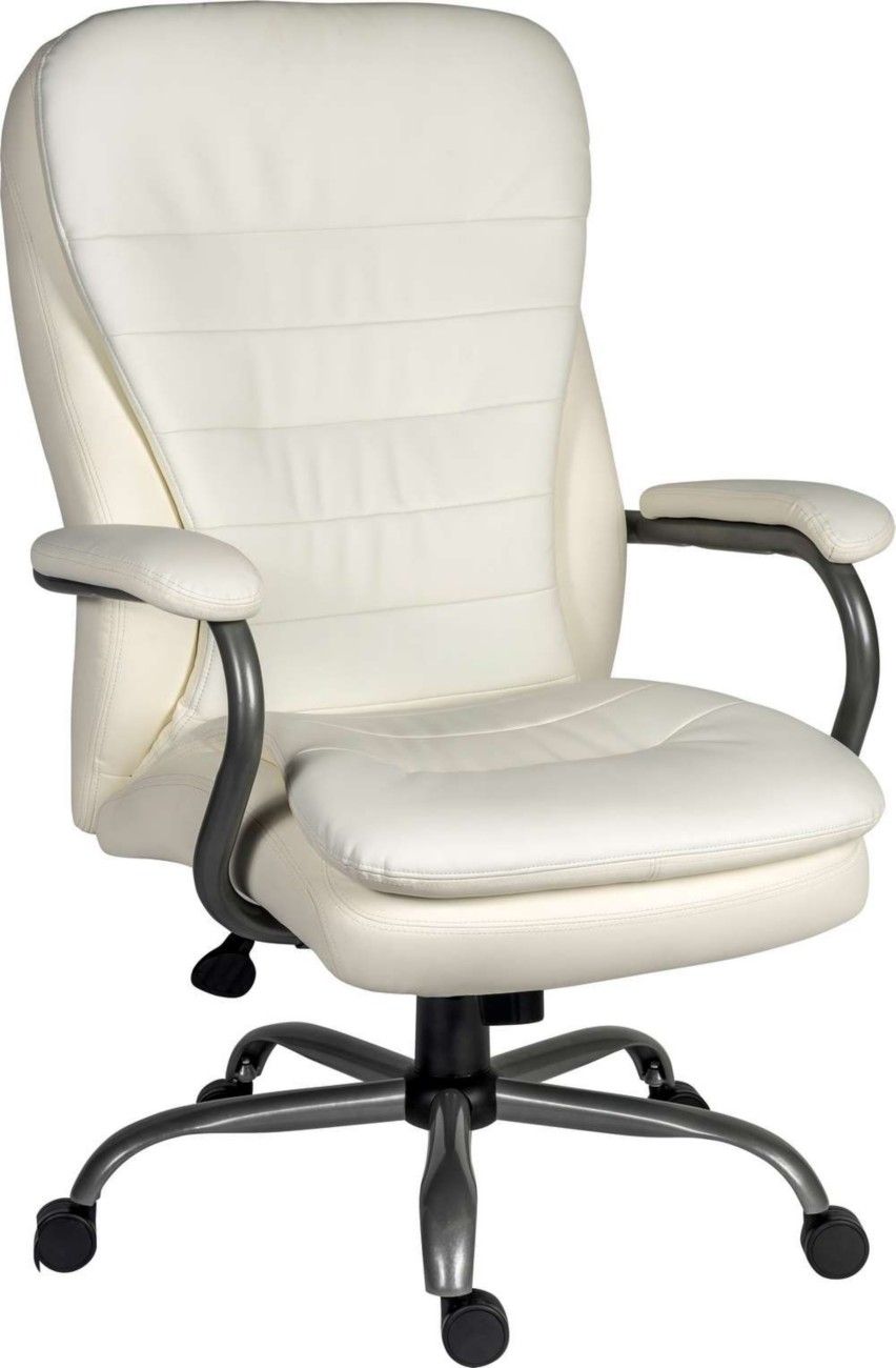 TEKNIK Goliath 6988 Bonded Leather Faced Tilting Executive Chair - White - Image 1