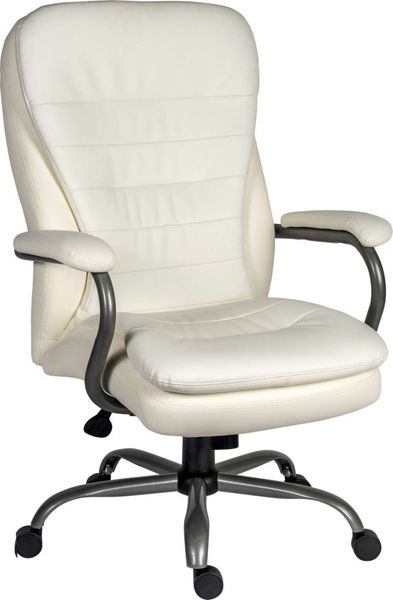 TEKNIK Goliath 6988 Bonded Leather Faced Tilting Executive Chair - White