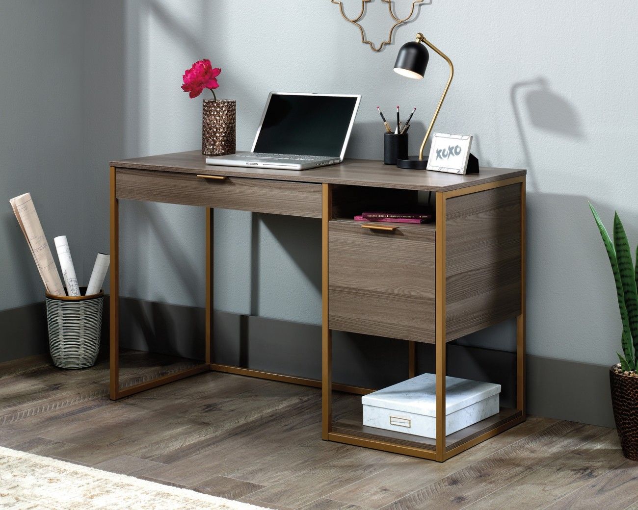 Lux Desk - Diamond Ash - Image 1