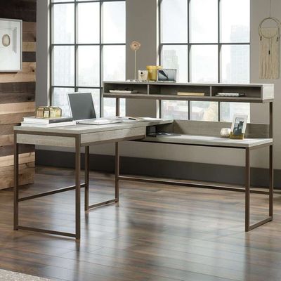 TEKNIK Manhattan View L-Shaped Desk - Oak