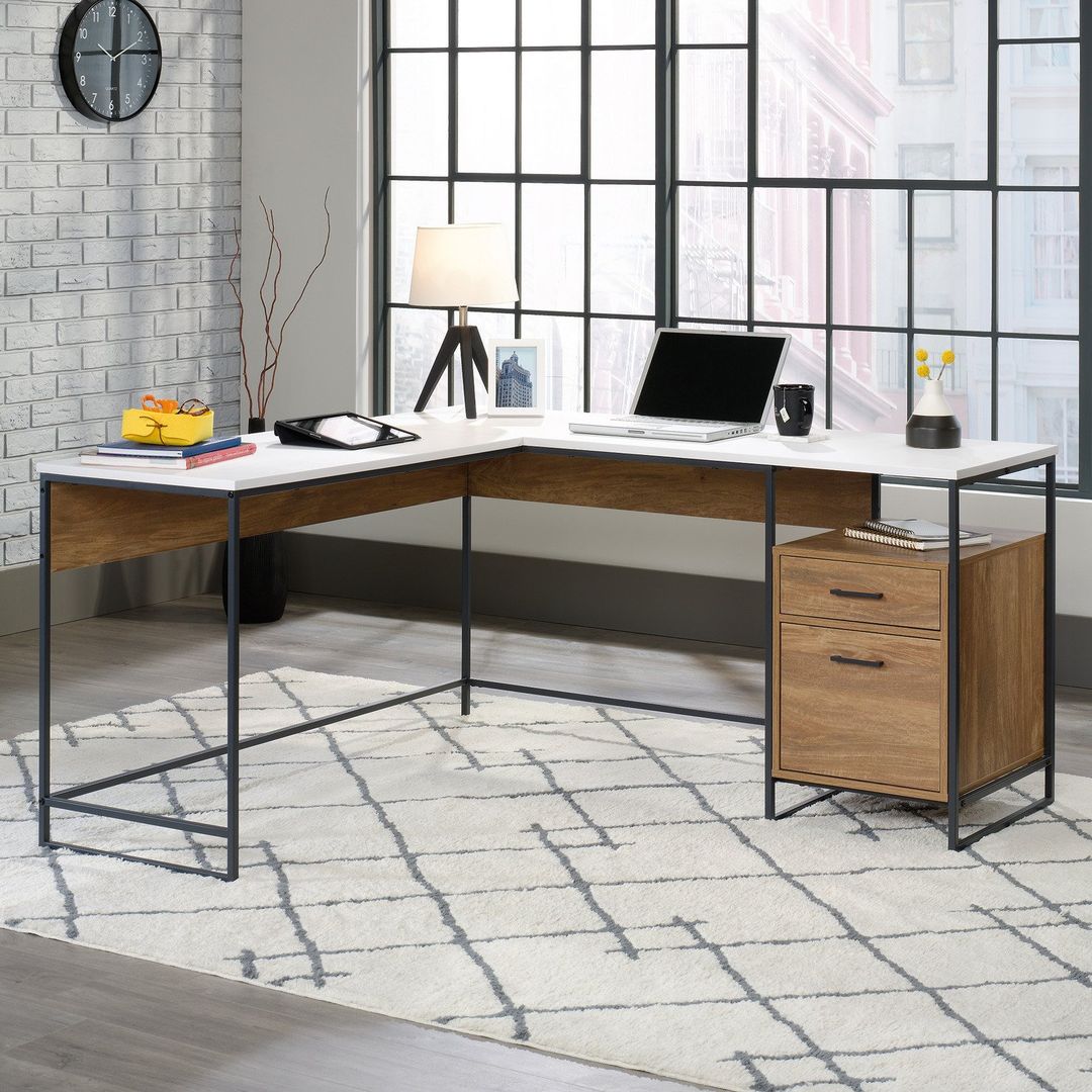 TEKNIK Moderna L-Shaped Desk - Mango - Image 1